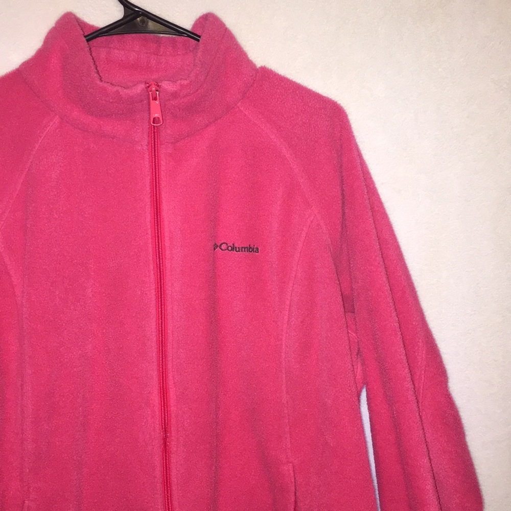 Columbia pink zip-up